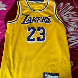 Nike Lakers Yellow Jersey 23